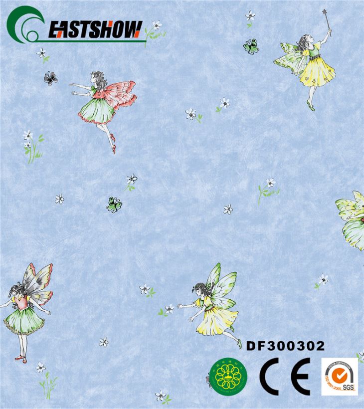 Cartoon Pvc Wallpaper For Kids Room